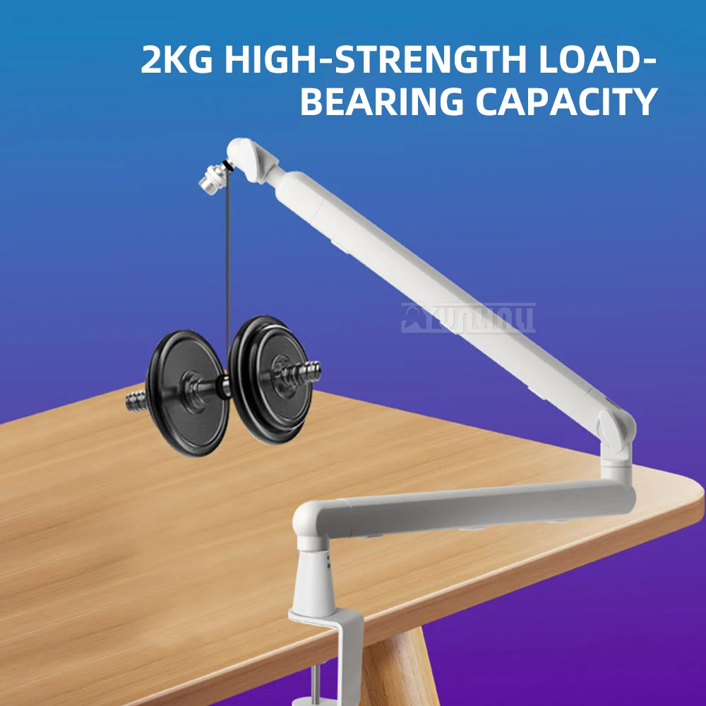 High End Cantilever Desktop Microphone Stand Anti Shake Universal Multi Functional Stand for Mobile Tablet
