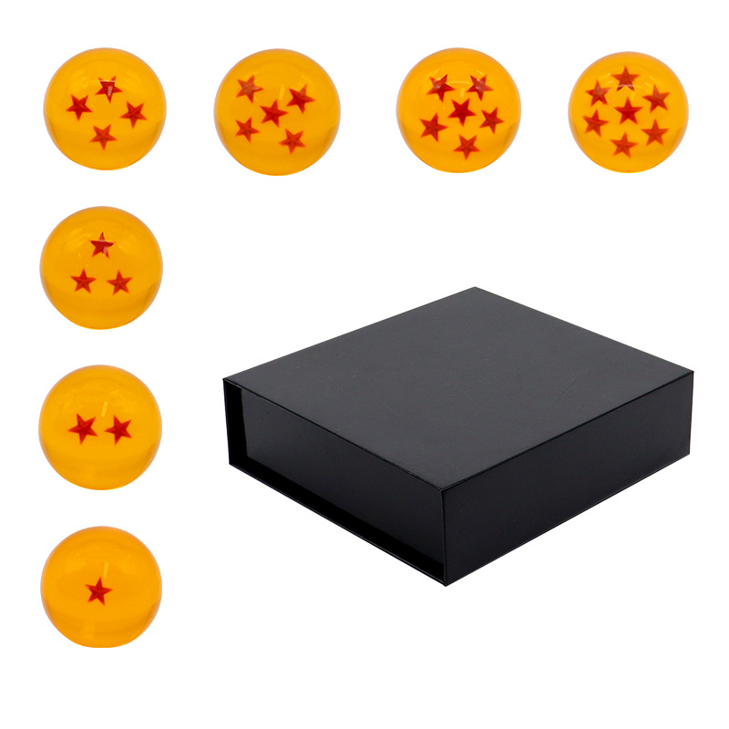 ลูกบอลสีส้ม7ชิ้นบรรจุกล่องดราก้อนบอลอนิเมะตุ๊กตาขยับแขนขาได้โมเดล GK รูปปั้นเด็กผู้ชายของสะสมเครื่องประดับตกแต่งเดสก์ท็อปของขวัญของเล่น