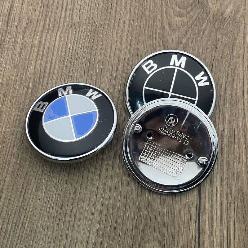 Emblème de capot BMW 3d ABS 74mm 82mm, Logo de capot avant de voiture, couverture d'insigne de coffre arrière pour BMW E39 E46 E30 E36 E87 E60 E90, accessoires