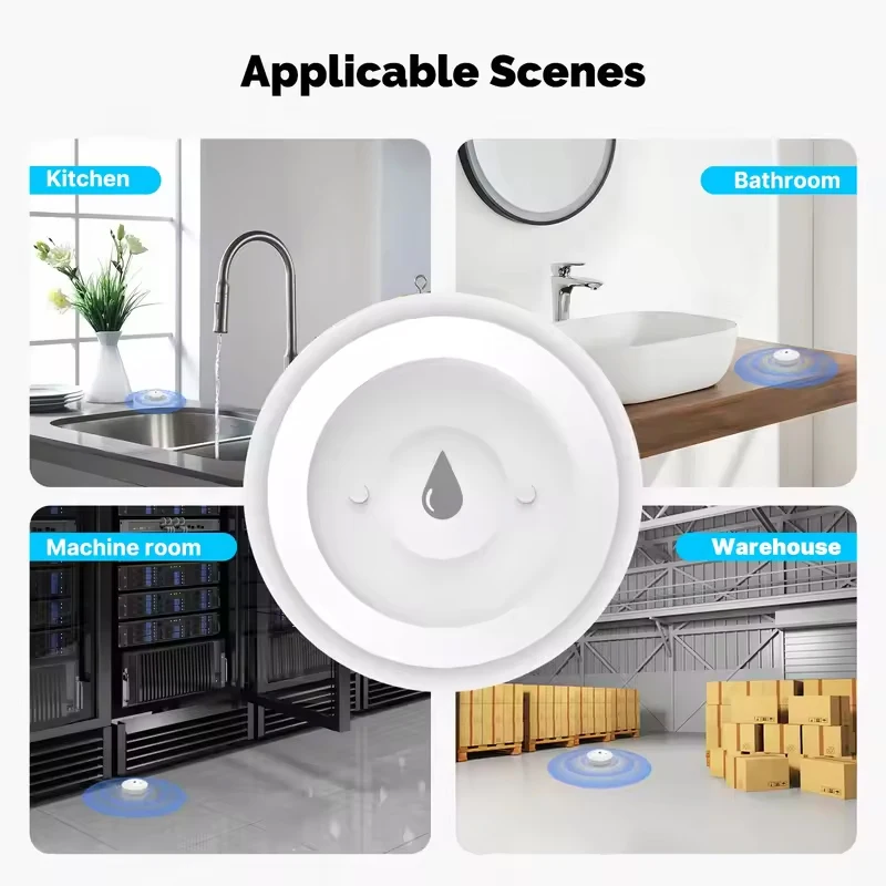 MOES Tuya ZigBee 3.0 Умный детектор утечки воды, датчик затопления и погружения, сигнализация в реальном времени, уведомление приложения Smart Life