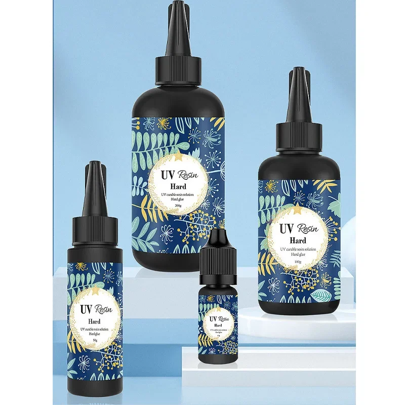 10/25/50/60/100/200/250/500g Quick Drying UV เรซิ่นกาวไม่มีสีโปร่งใส Ultraviolet Liquid UV Curing ใช้หัตถกรรม DIY