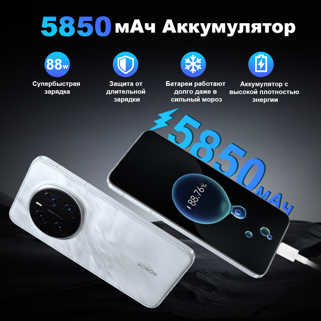 【RU Express】Global Version HONOR Magic7 Pro 5G Smartphone Magic 7 Pro Snapdragon 8 Elite 120Hz OLED Screen 100W Fast Charge