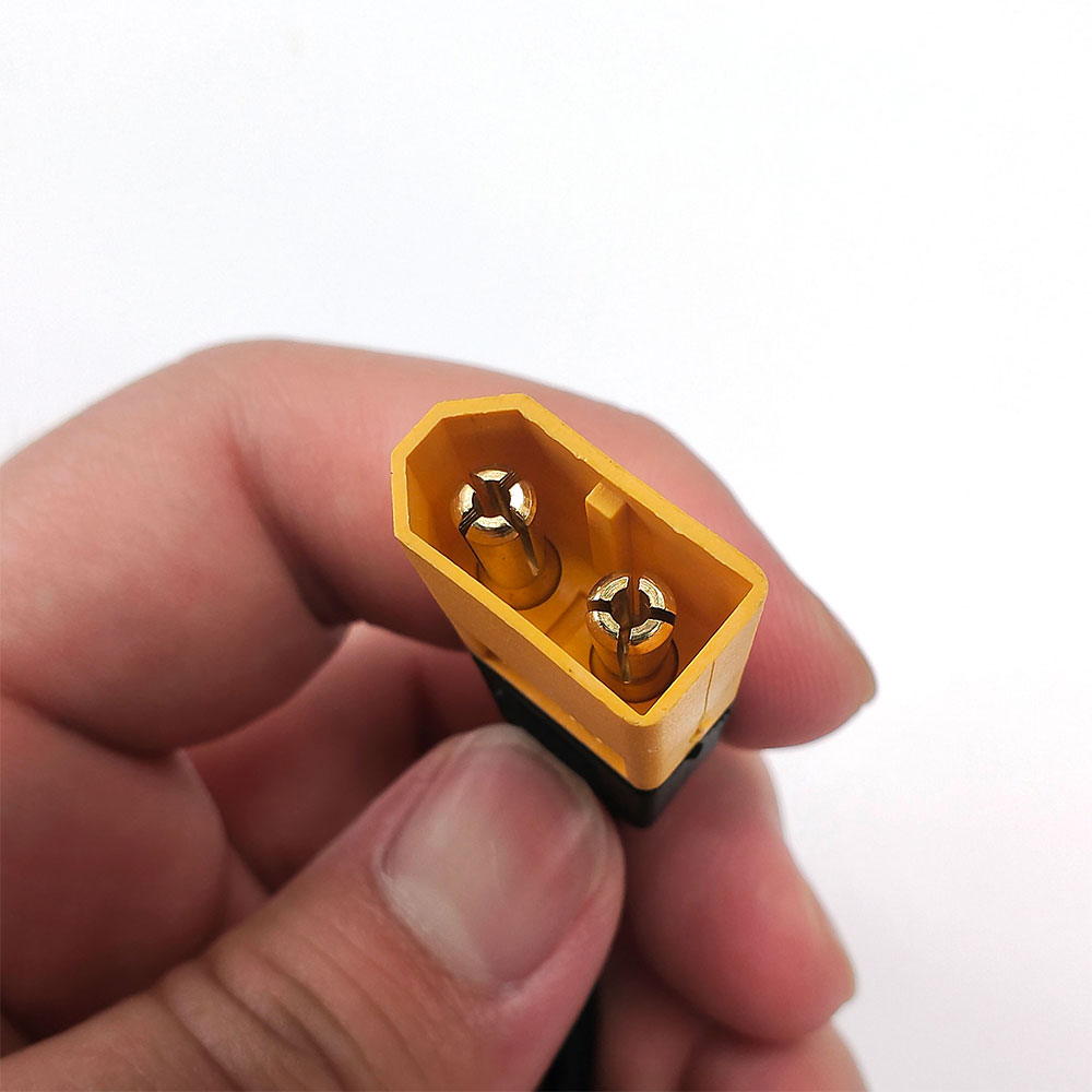 Conector bala macho xt60 para macho dc dc5525 cabo de alimentação 5.5x2.5mm adaptador para ts101 pin64 ferro de solda eletrônico