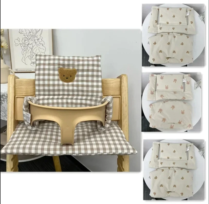 Almofada de cadeira alta lavável suporte de cadeira alta criança acessórios de alimentação do bebê almofada de substituição de refeição do bebê para stokke