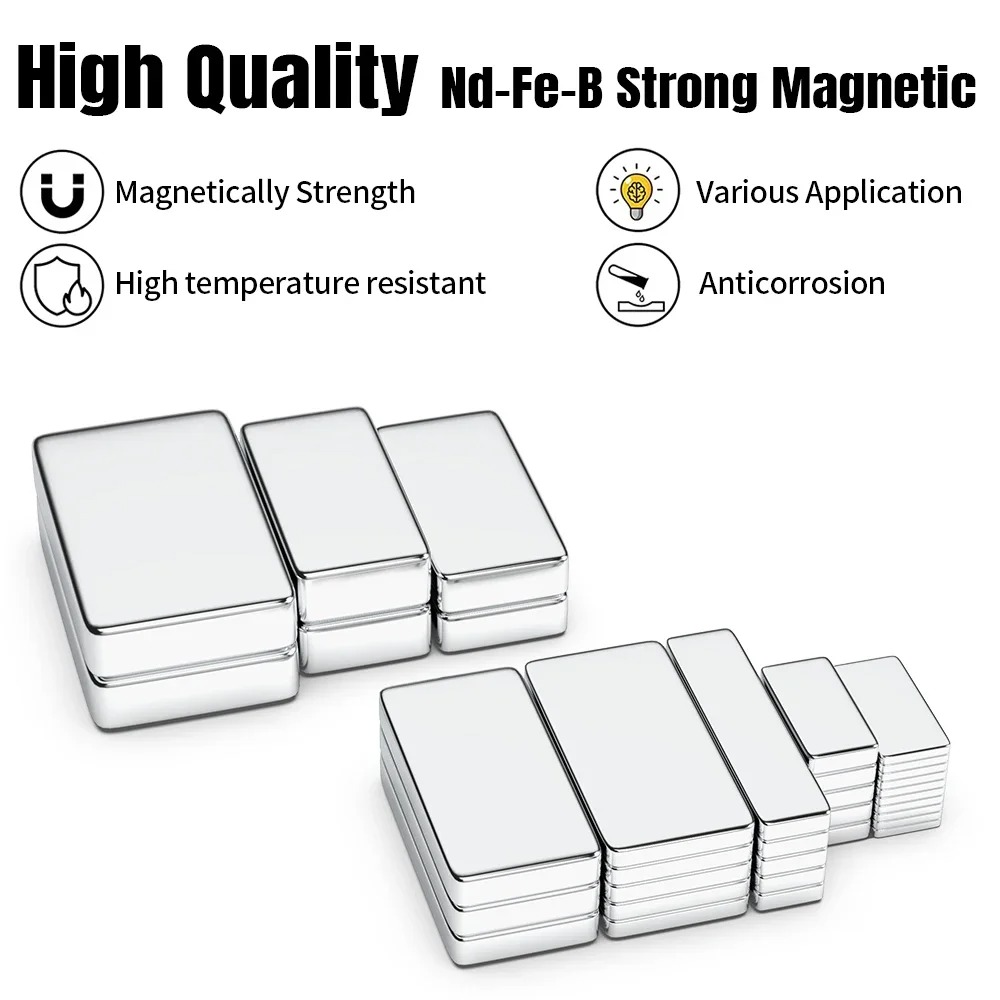 10x5x3 15x5x3 20x10x3mm 200PCS Block Rectangular Neodymium Magnets  Strip Magnet Strong