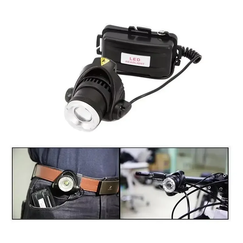 Bright Powerful LED Rechargeable Headlamp 3 Lighting Modes Telescopic Flashlight ZoAom Fishing Headlamp Camping Bicycle Torch