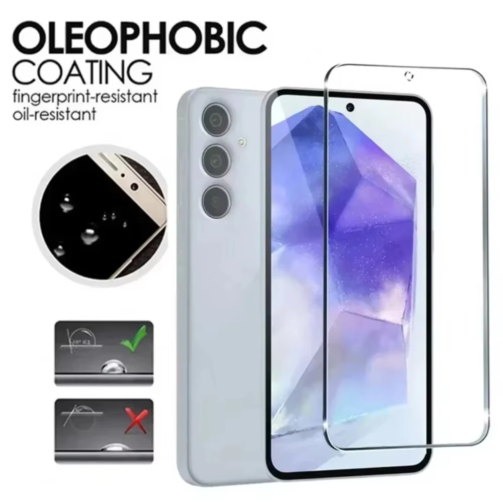 NNBILI 5 pezzi protezione schermo per Samsung A55 A15 A54 A34 A13 A14 A53 A52 A12 A33 A52S A32 A35 A71 A72 A51 A22 S10E vetro temperato