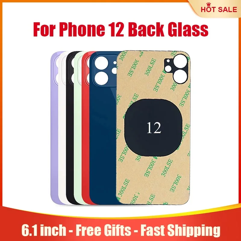 Reemplazo de cristal trasero para iPhone 12 de 6,1 pulgadas con kit de herramientas de reparación y adhesivo preinstalado envío gratis