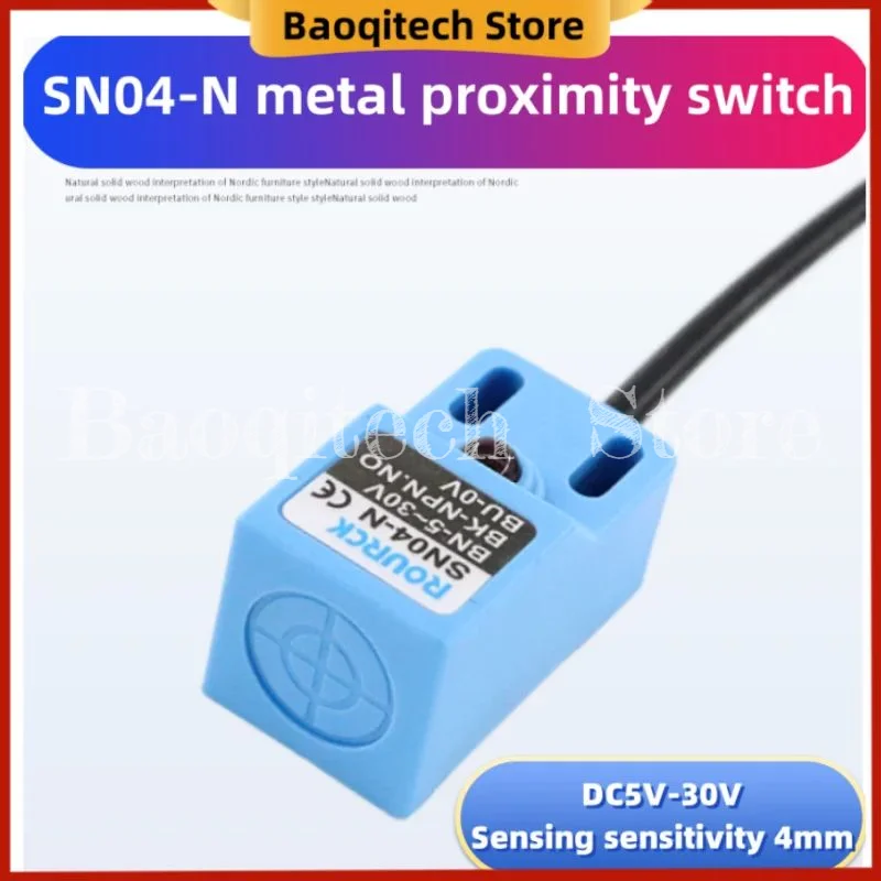 SN04-N three wire NPN NO NC 4MM DC5-30V SN04 Inductive Proximity Sensor Detection Switch DC Square limit sensor 24V