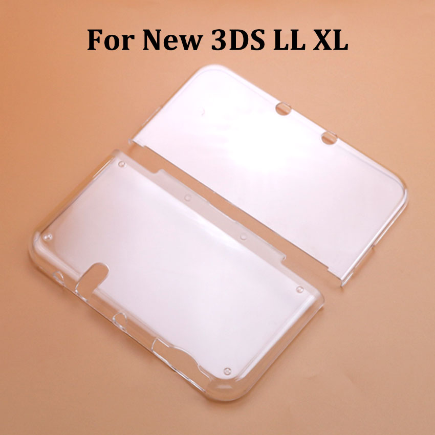JCD 新しい 2DS 3DS XL LL クリア分割シェル透明保護カバーケーススクリーンフィルム液晶スクリーンプロテクター