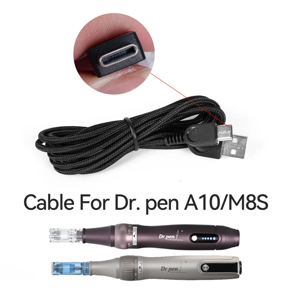 Original Dr. Stift-AC/DC-Adapter oder Kabel für Dr. Pen A8S M8 M8S A6 A10 A9 A1 A7 M5 M7 N2 MYM E30 A6S H2 H3 Q2 Derma-Stiftstecker
