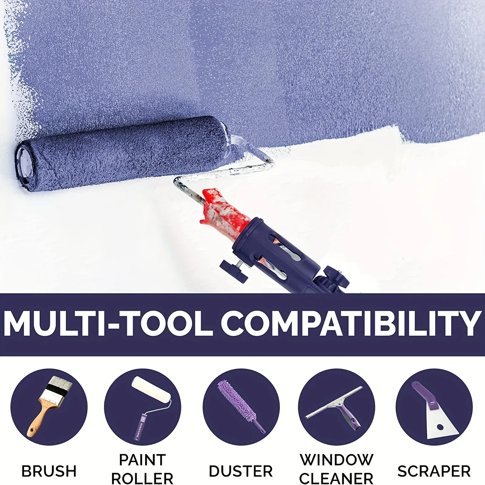 1 PC DIY Multi-มุมแปรงทาสี Extender-สี Edger เครื่องมือสําหรับผนัง,เพดานสูง,Trim,ขอบและมุมภาพวาด