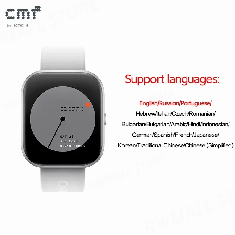 Versión Global CMF de Nothing Watch Pro 1,96 "AMOLED Bluetooth 5,3 BT llamadas con reducción de ruido AI GPS Smartwatch CMF watch Pro