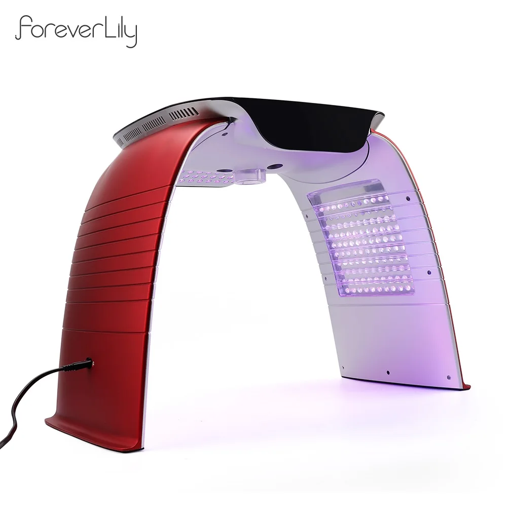 4-IN-1 LED Photon Machine Salon 8 LED Colors Mask Cold Nano Spray Moisturizing Hot Compress UV Light Absorb Ca+ SkinRejuvenation