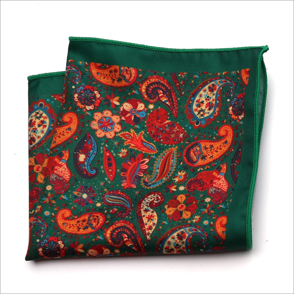 Lenço combinando cores para homens, design quadrado Paisley, Houndstooth, impressão de luxo, acessórios cachecol, 48 estilos