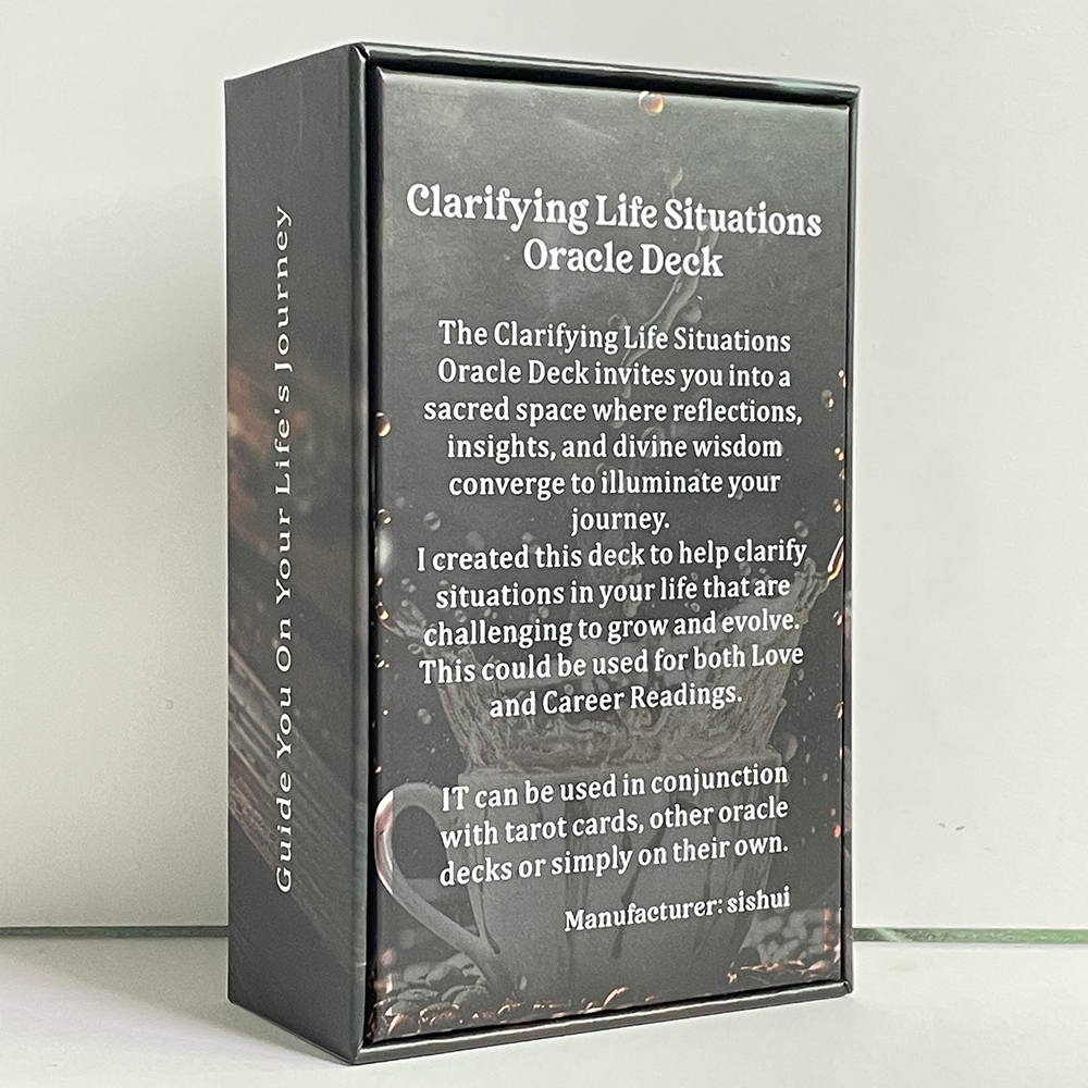 Klärung von Lebens situationen Liebe und Karriere Lesungen Orakel karten Englisch Version Tarot Deck in Box 80-Karten