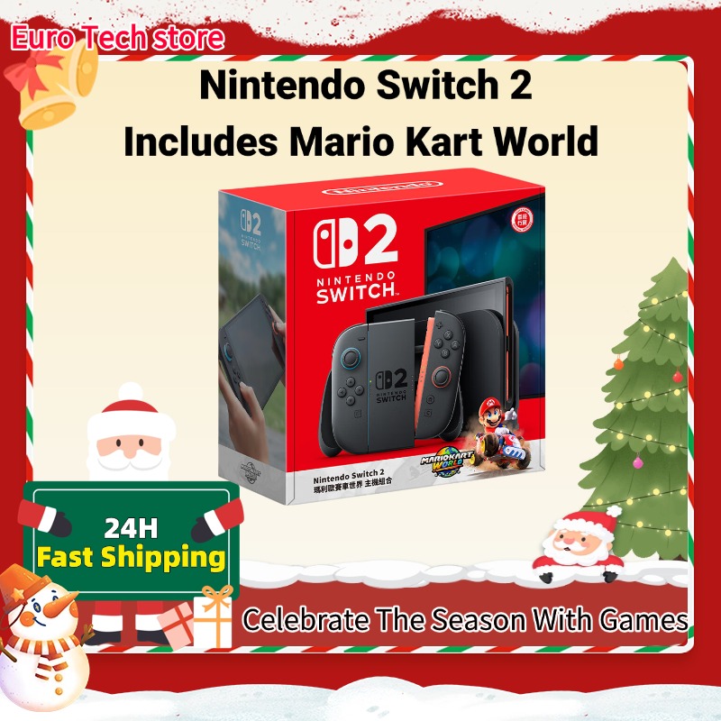 Estreno mundial Nintendo Switch 2 Pantalla de 7,9 pulgadas Joy‐Con Mango Consola ajustable de audio mejorada Incluye Mario Kart World