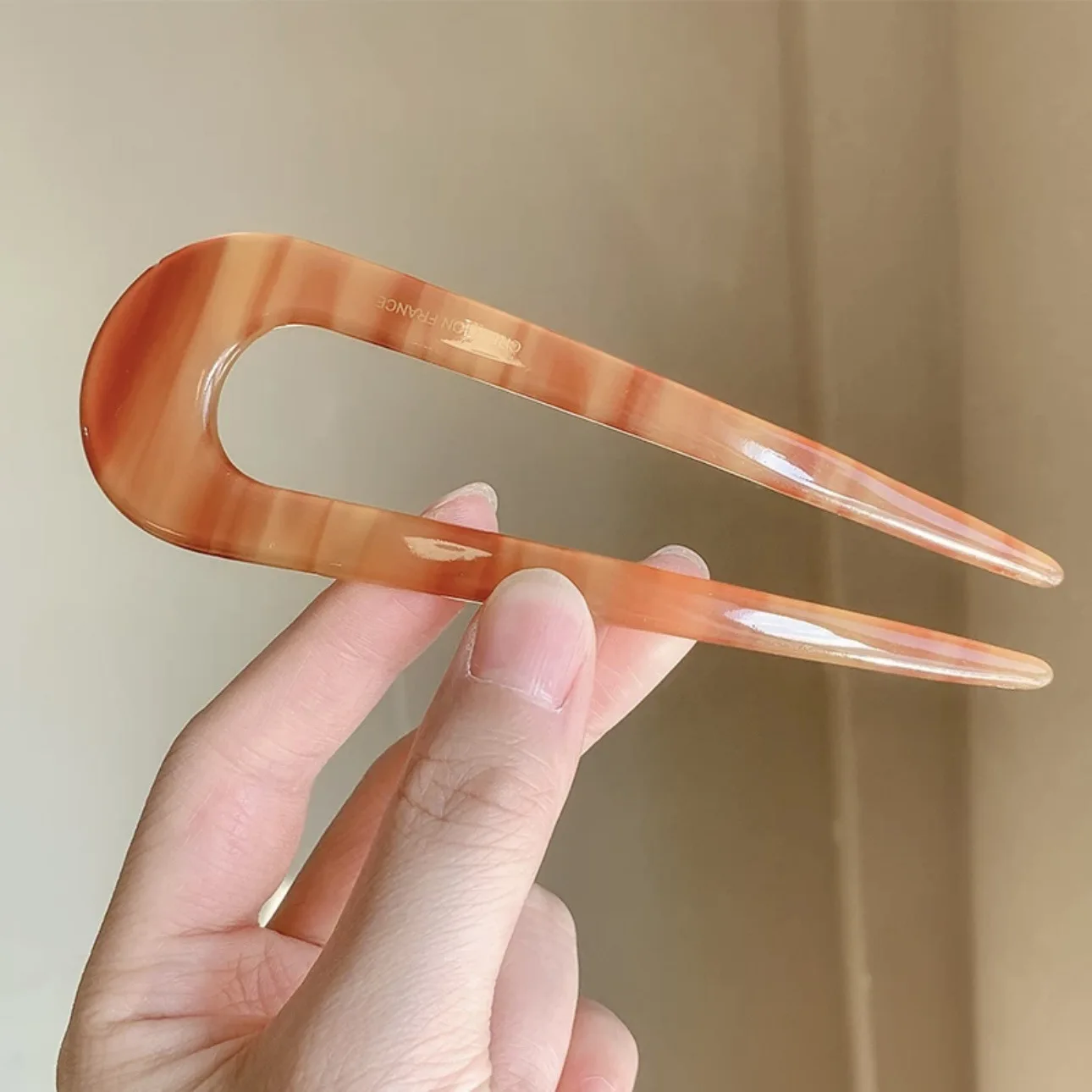 SIMPLEJEWEL U 字型ヘアピン女性フレンチ 2 本爪ヴィンテージヘアクリップおだんごヘアアクセサリーレディースヘア公式ウェブサイト