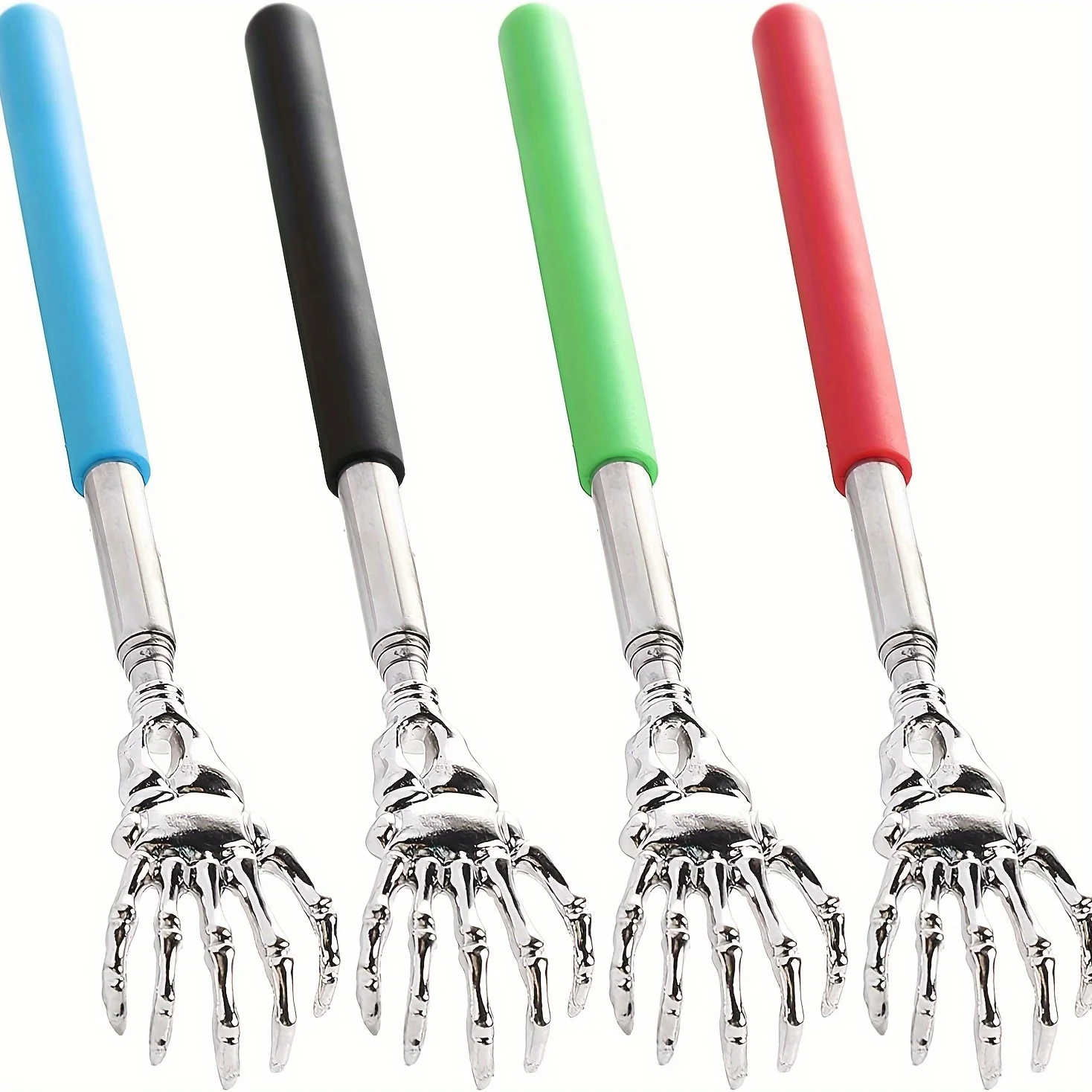 Rascador de espalda telescópico portátil - Acero inoxidable, extensible 8,3-22,8" con mango de agarre cómodo - Ideal para personas mayores y picazón