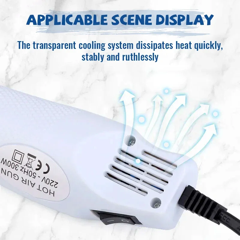 Heißluftpistole 220 V Löten Temperatur Gebläse Pistole DIY Handwerk Elektrische Power Heißer Trockner Mini Heißluftpistole Für Schrumpfschläuche auto Wrap