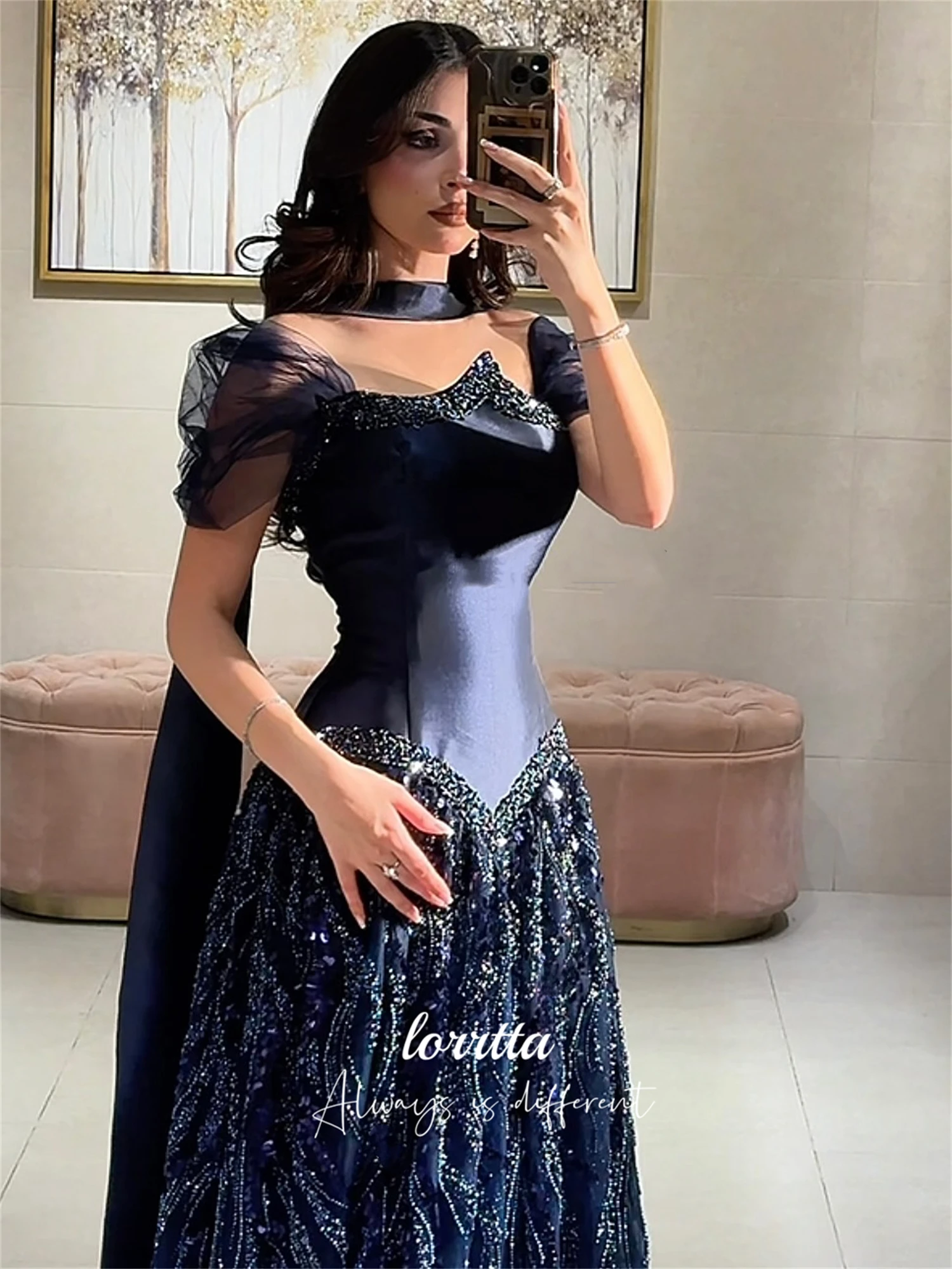 Loretta ที่กําหนดเองชุดพิเศษชุดราตรีหรูหราชุด 2025 Sharon Happy Evening Dresses ชุดราตรีชุด FBساتة