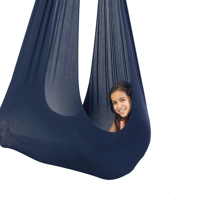 Balanço de malha com cores 280*150cm para crianças e adultos, tecido engrossado com malha de nylon para pendurar, 100kg