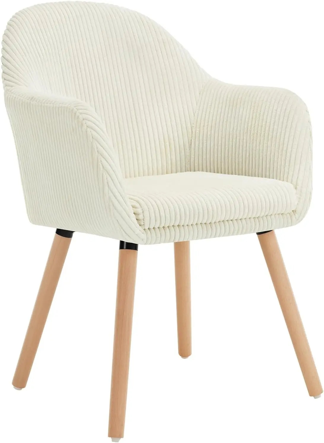 Esszimmerstühle 1er Set, für Schlafzimmer Küche Wohnzimmer, Küchenstühle gepolstert Modern, mit Armlehnen, Solid Wood Legs, Si