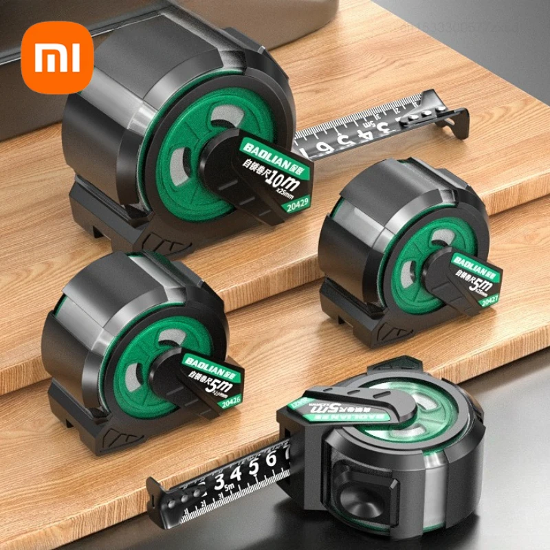 Рулетка Xiaomi, самоблокирующаяся утолщенная закаленная износостойкая стальная рулетка, бытовой измерительный инструмент, портативная линейка