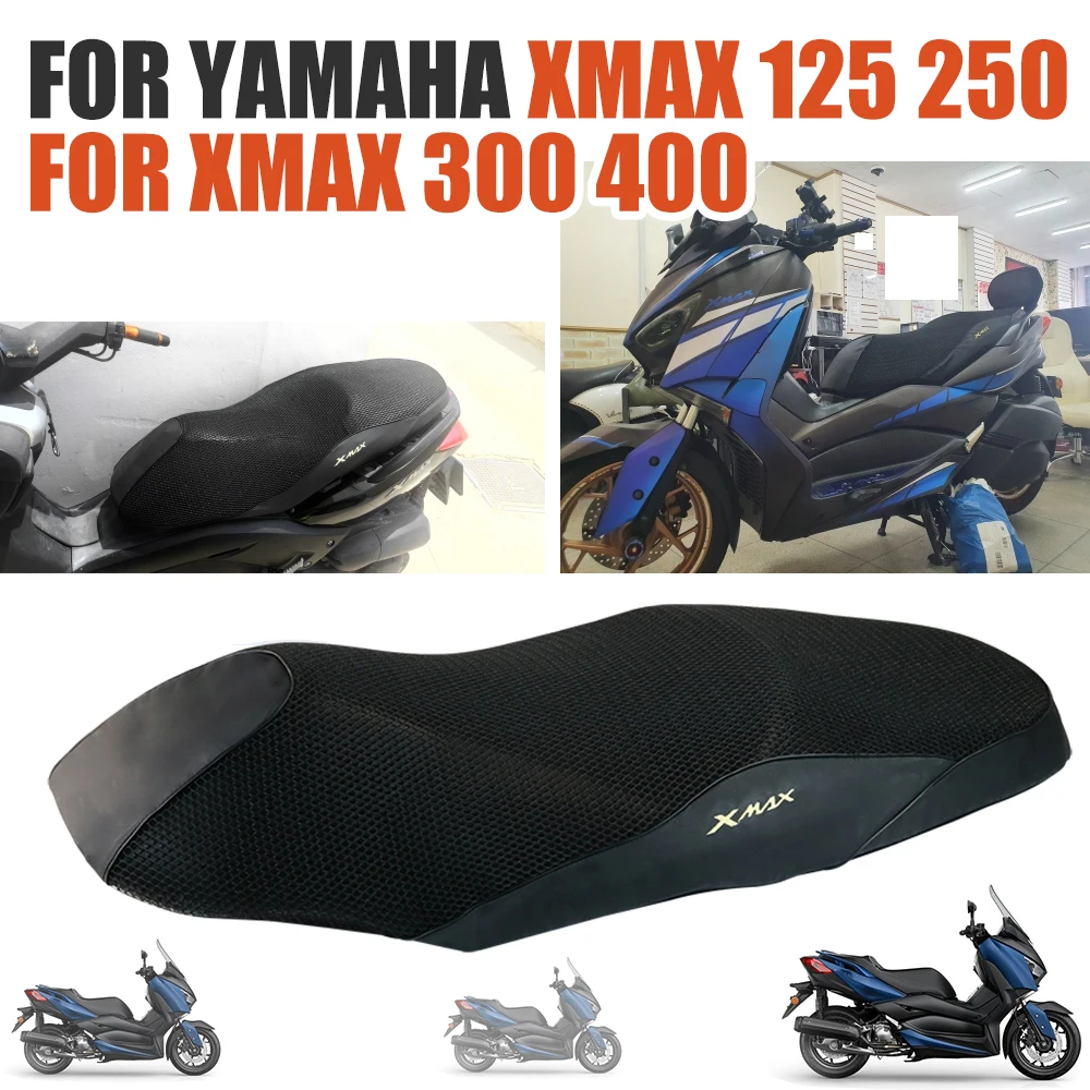 Чехол на сиденье Yamaha XMAX 300, чехол на седло XMAX 250 125 X-MAX 400 XMAX300, аксессуары для мотоциклов, подушка, тюнинговый чехол, сетчатый чехол