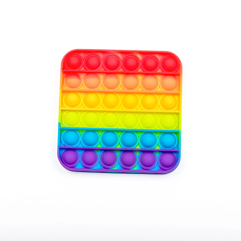 2023ใหม่ล่าสุดยางซิลิโคนป้องกันความวิตกกังวลความเครียดบรรเทาPush Pop Fidgetของเล่นบีบของเล่นสําหรับเด็กผู้ใหญ่ความต้องการพิเศษ
