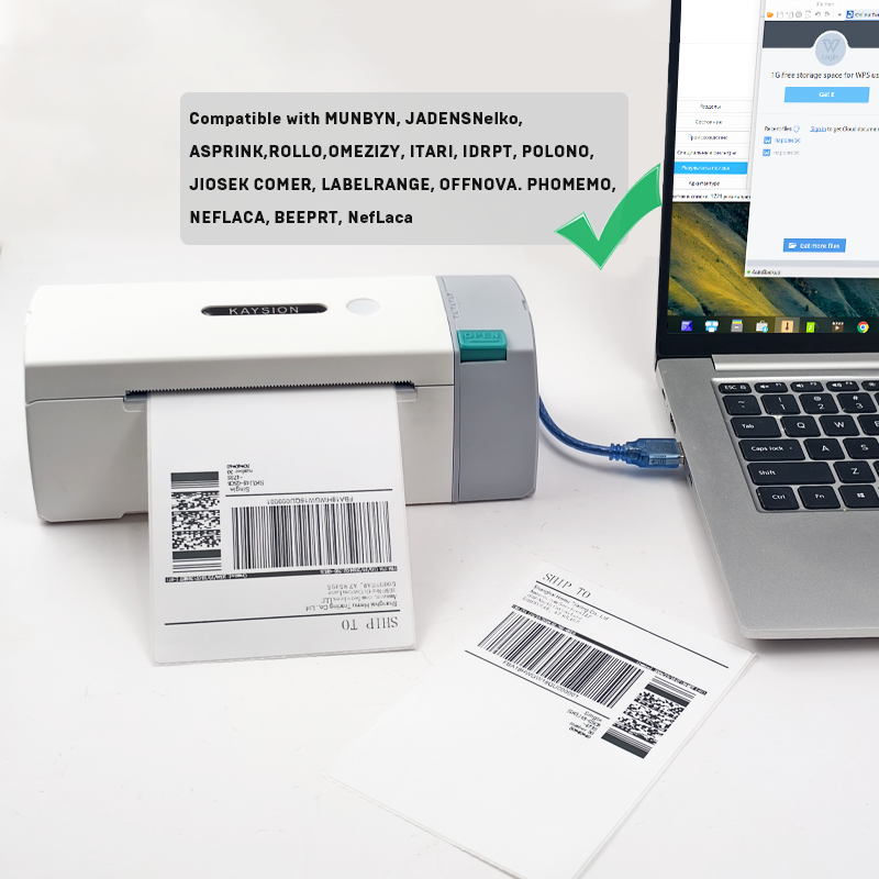 4x6 Inch Direct Thermal Labels 500 Labels Per stacked -Strong Adhesive Labels Resistant to Water & Grease For shipping label