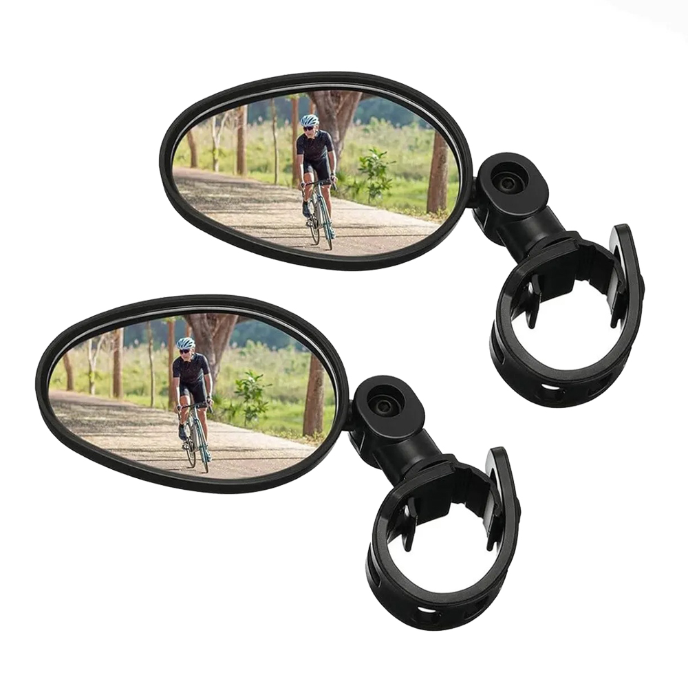 1/2pcs Bike Mirror 360 Degree Adjustable Rotatable Handlebar Mirror Wide Bycicle Accessories Cycling Rear View Mirror Accesorios