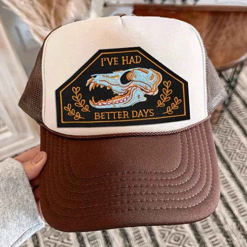 1PC I've Had Better Days Gestickter Aufnäher Retro Cartoon Abzeichen DIY Geschenk Eisen auf Patches für Kleidung Kappe Tasche Jacke Trucker Hut
