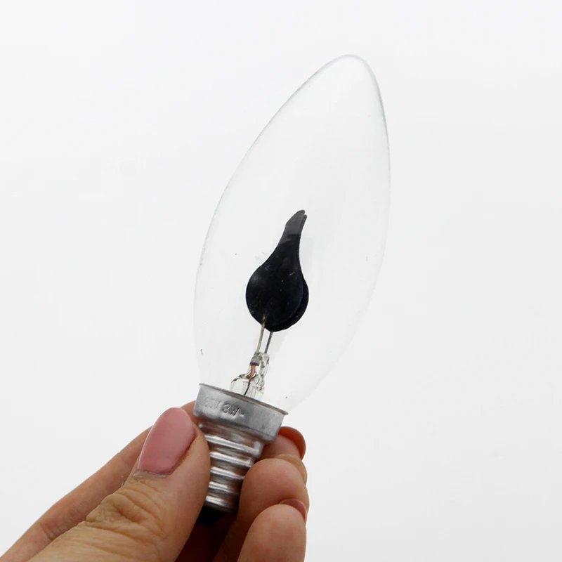 หลอดไฟวินเทจ Edison E14 E27 หลอดไฟ LED รูปทรงเทียน ให้แสงแบบเปลวไฟ 3W AC220V สำหรับตกแต่งบ้าน