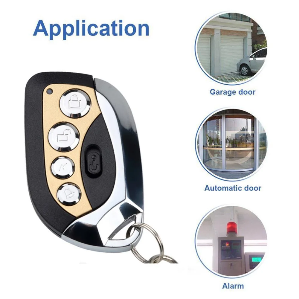 433MHz Universal Remote Control Duplicator for Garage Door/Electric Curtain - Metal Keyfob Clone