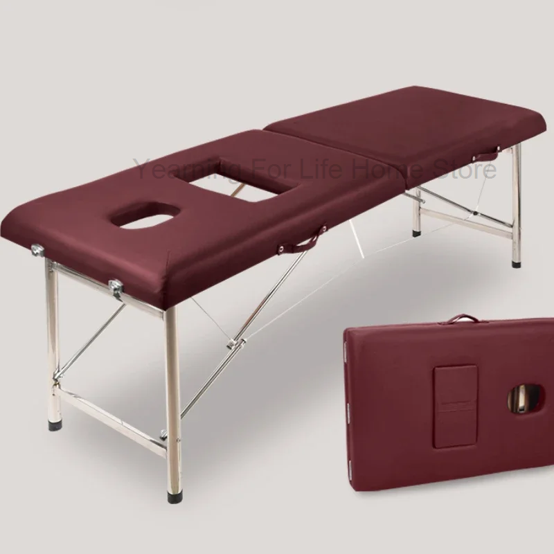 마사지 침대 화장품 스파 뷰티 테이블, 휴대용 스트레처, 평평한 접이식 전문 미용사, Camillas Masaje