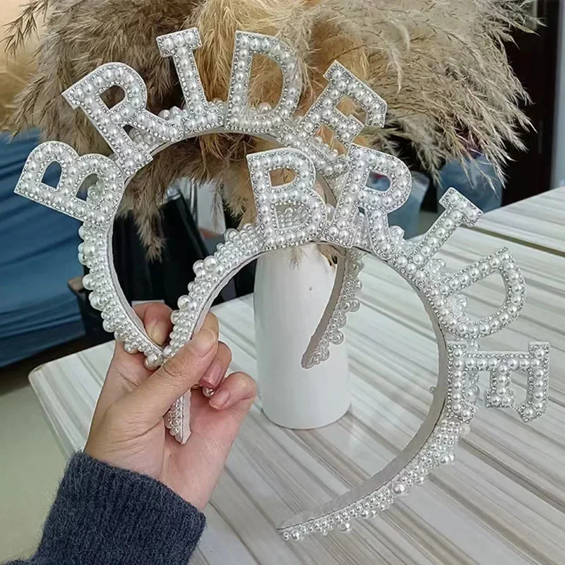 Novia para ser corona de perlas diadema Bach despedida de soltera despedida de soltera boda compromiso ensayo cena decoración regalo