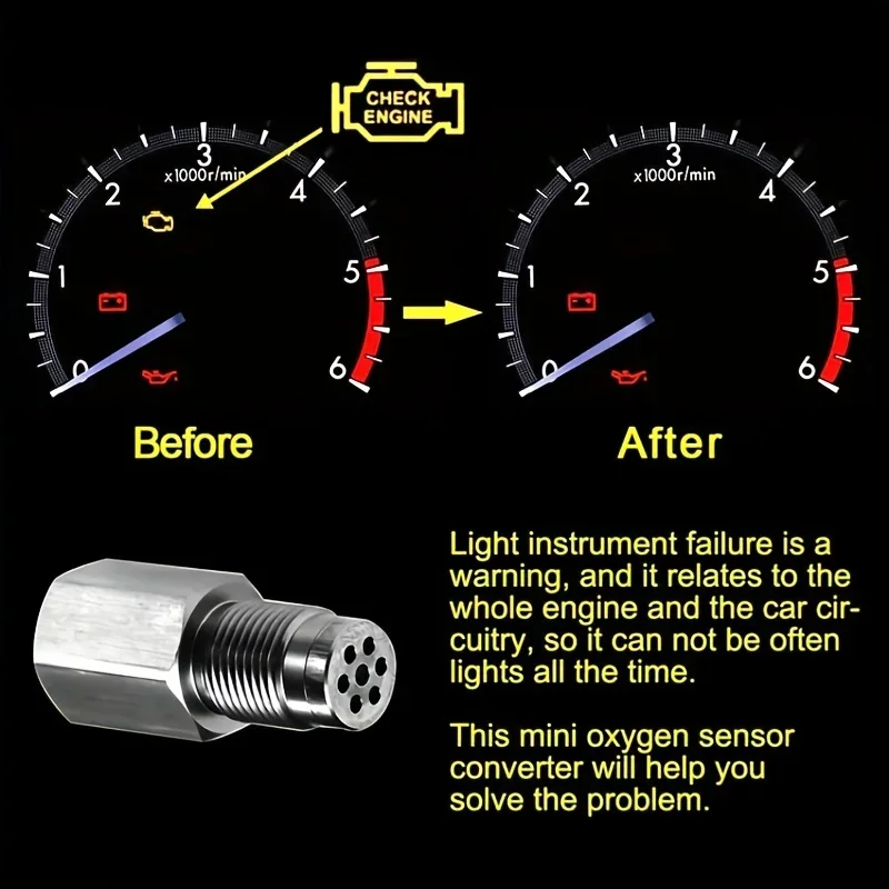 Isgtdrm sensor de oxigênio espaçador adaptador de luz do motor bung conversor catalítico fixar m18 * 1.5 sensor de oxigênio