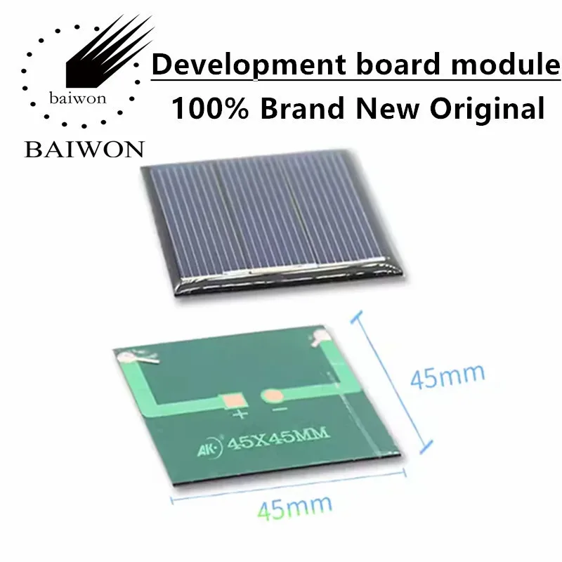 태양광 패널 드립 글루 보드, 다결정질 실리콘 모듈, 야외 충전 DC 모터, 45X45, 1.5V, 150MA