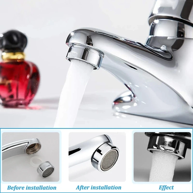 Water Saving Tap Faucet Aerator Splash-proof Filter Mesh Core Replaceable Thread Mixed Nozzle Kitchen Bathroom Faucet Bubbler
