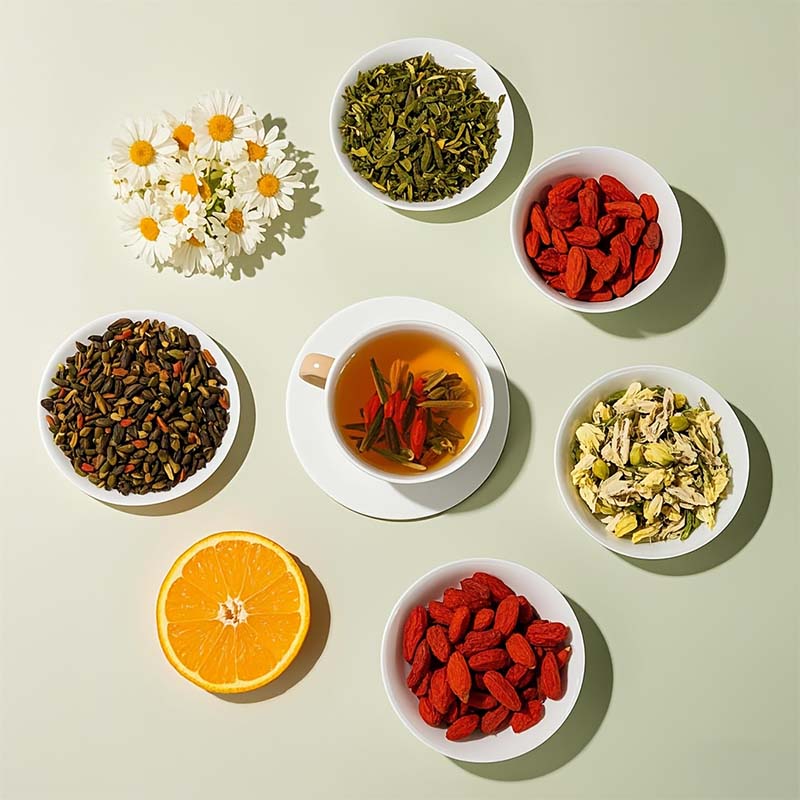 Chicory Gardenia tea, rich in antioxidants, enhances immunity, caffeine free, sugar free, vegan, 20 packs