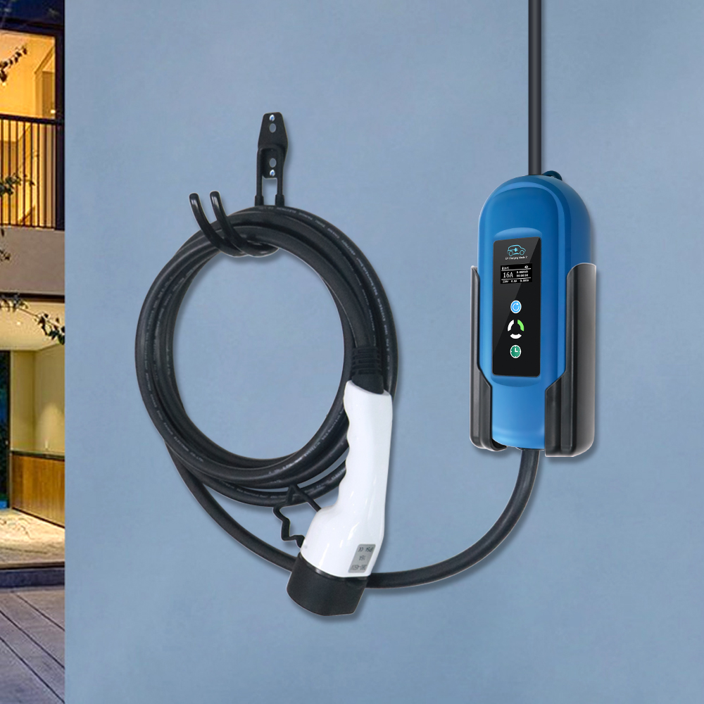 Sigma-Soporte de Cable EV y boquilla de caja de Control, base de funda y gancho J para conector EV