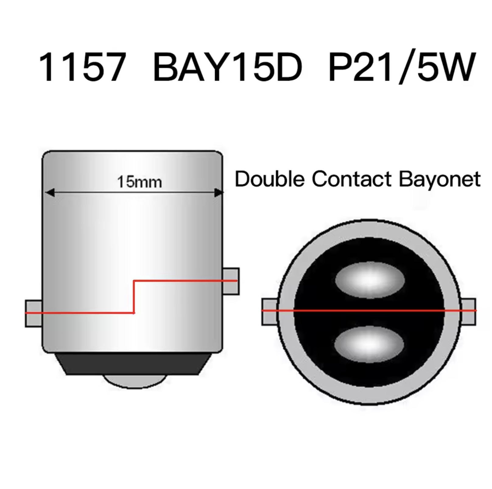2 Stuks R5W R10W Mini Led 1156 P21W BA15S P21/5W 1157 BAU15S PY21W Auto Signaal lamp Dagrijverlichting 12V Auto Mistlampen