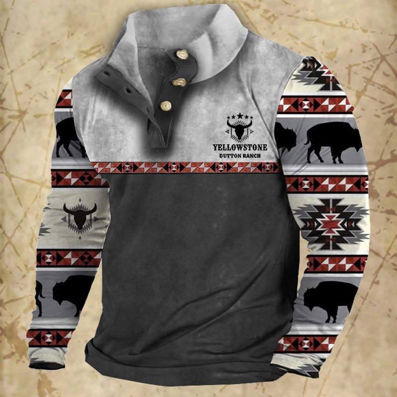 Vintage Men's Hoodies ฤดูใบไม้ร่วงแขนยาว Street ปุ่ม Pullover ขนาดใหญ่เสื้อผ้าสําหรับชายเสื้อกันหนาวแฟชั่น Casual Hoodie