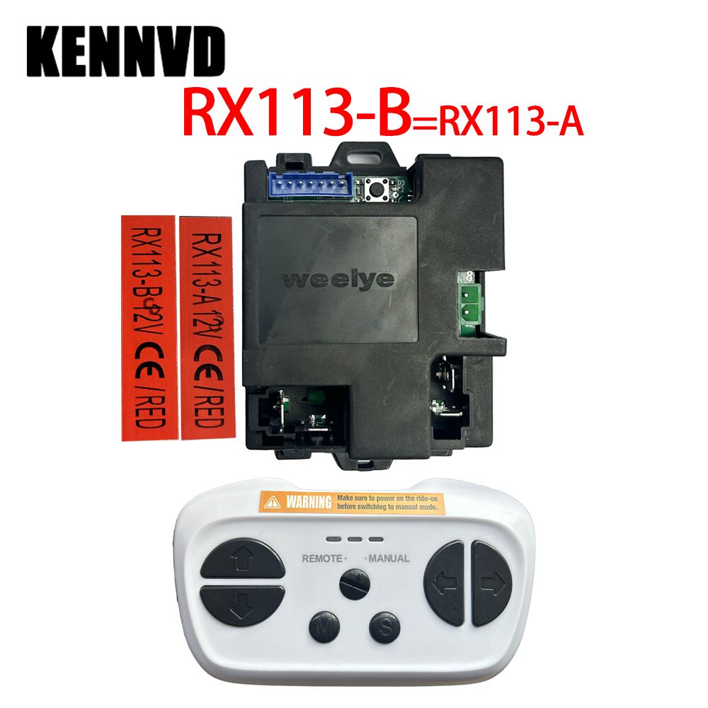 Weelye 6V 12V RX47 RX94 RX113 FC Children's Electric Ride on Car Vehicle Remote Control Box Unit Receiver Controller Motherboard