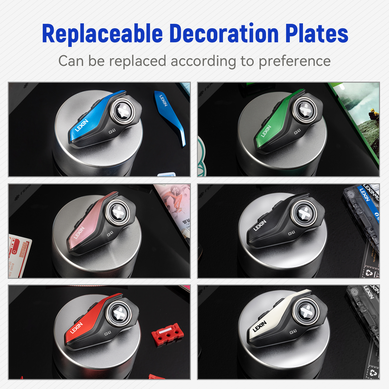 2024 New Lexin G1 Motorcycle bluetooth headsets for helmet,Bluetooth 5.0,High Definition Speakers ,Sound quality upgrade