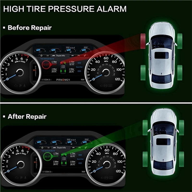 8 peças sensor mx programável 315mhz + 433mhz 2 em 1 tpms monitor de sensor de pressão dos pneus para ferramenta autel ts408 ts508 its600