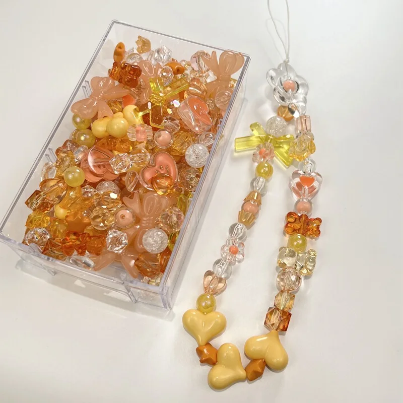 20 個アクリルかわいいスペーサールースビーズセット DIY ブレスレットネックレスストラップストラップジュエリーメイキング用品アクセサリー材料