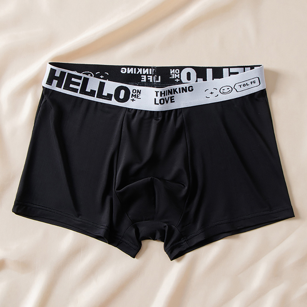 5 stücke Boxer Shorts Eis Seide männer Unterwäsche Sommer Atmungsaktive Unterhose U Konvexen Dessous Atmungsaktive Sexy Höschen