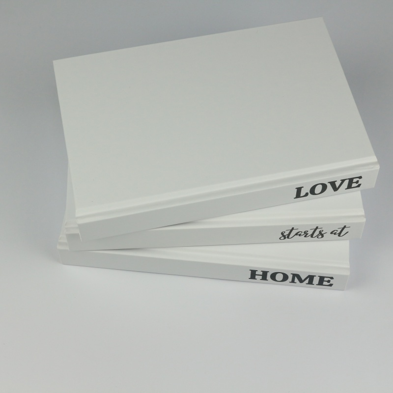 Mesa de centro personalizada, libros decorativos de tapa dura en blanco, superventas